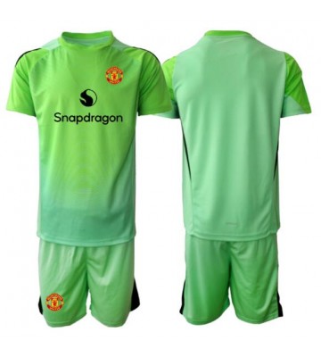 Manchester United Målvakt Tredje Tröja Barn 2025-26 Kortärmad (+ Korta byxor)